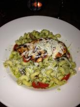 chicken pesto pasta at twisted cork picture